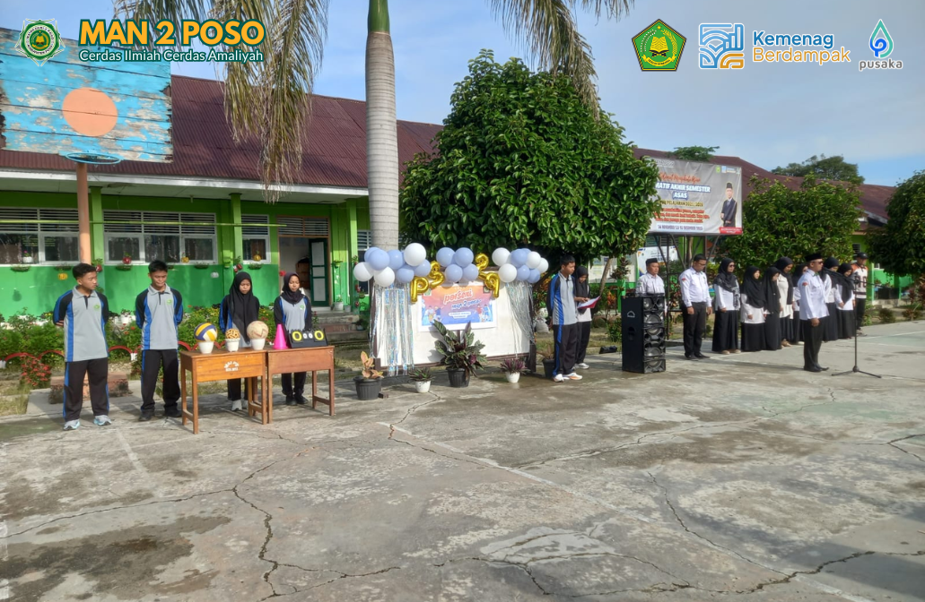 MAN 2 POSO GELAR PEKAN OLAHRAGA DAN SENI USAI ASESMEN SUMATIF GANJIL